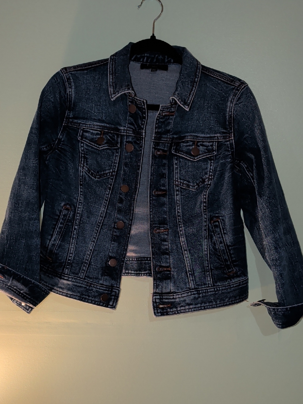 Talbots Petite Blue Denim Jacket Small Petite